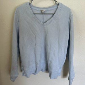 Light Blue V-Neck Sweater